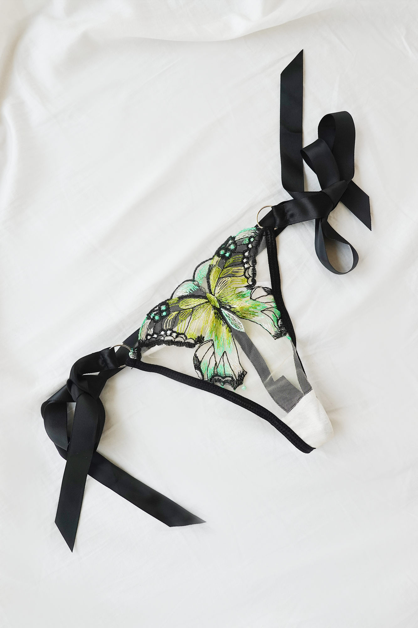 Green Butterflies Lingerie
