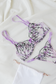 Purple Flower Underwear Set