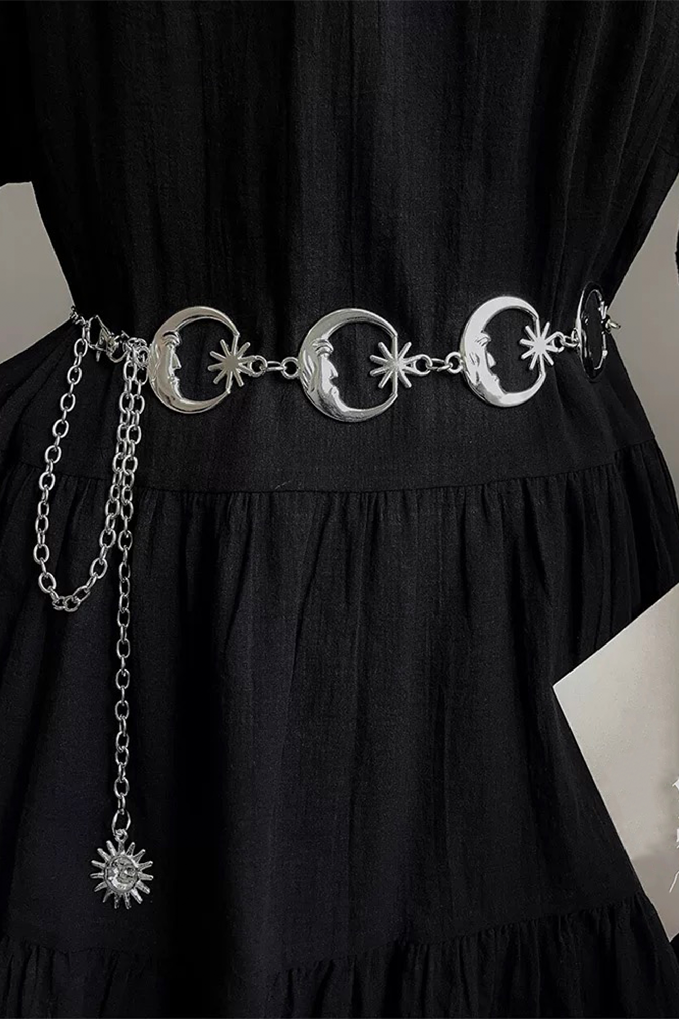 Silver Moon Waist Chain