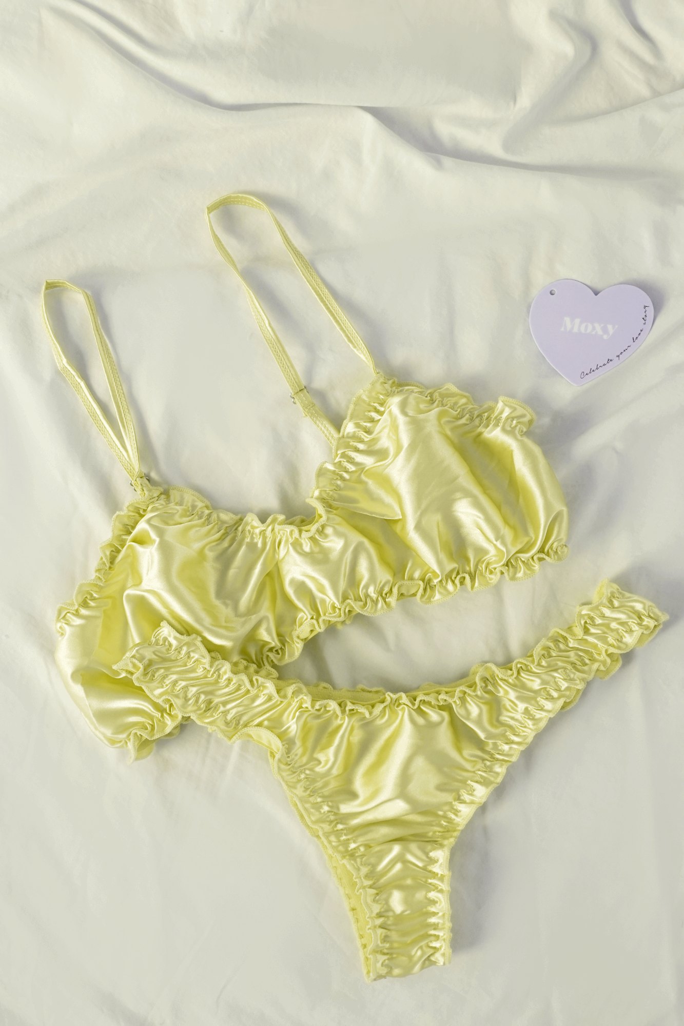 Silk Bralette Underwear Set