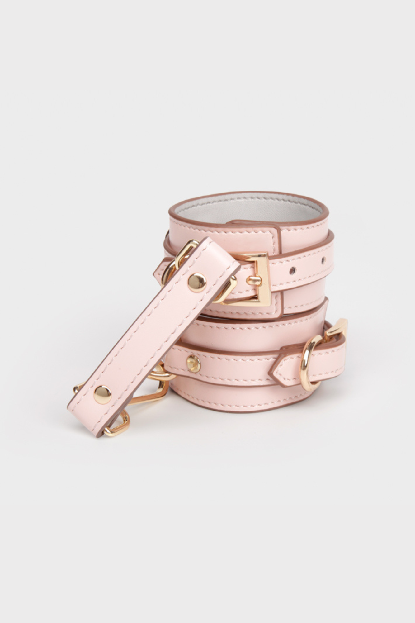 Vegan Leather Bondage Cuffs