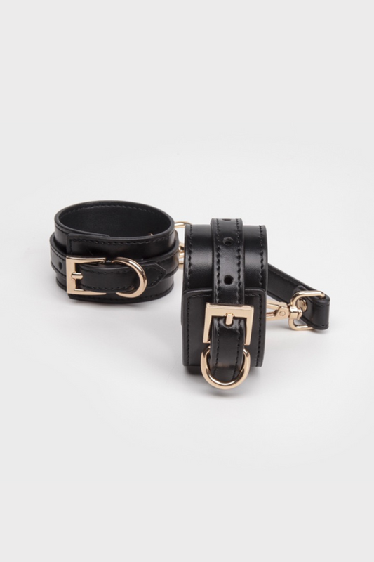 Vegan Leather Bondage Cuffs