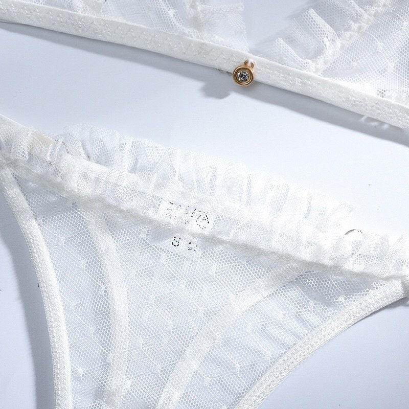 Simple Triangle Bralette Set-Moxy Intimates