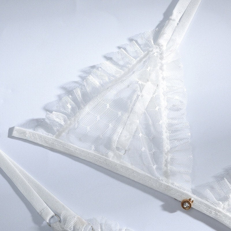 Simple Triangle Bralette Set-Moxy Intimates