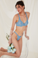 Sheer Blue Lingerie with Rose