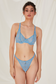 Sheer Blue Lingerie with Rose