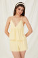 Soft and sexy yellow loungewear for women