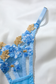 Blue Mesh Lingerie Set with Floral Embroidery