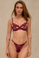 Moxy intimates - dark red bra and panty set 