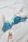 Pastel Blue Floral Lingerie Set