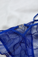 Sapphire blue lace lingerie set for women
