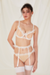 wedding night lingerie, romantic sheer bra set