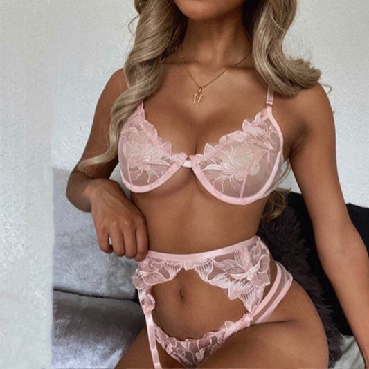 Lily Pink Lingerie Set-Moxy Intimates