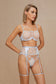 Silver Embroidered Lingerie Set-Moxy Intimates
